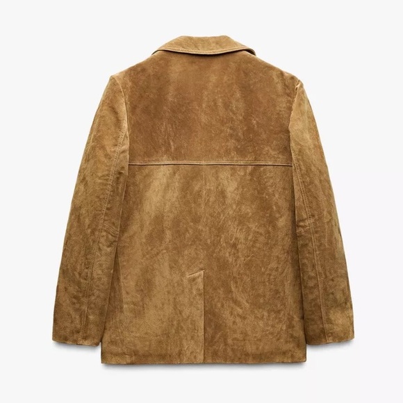 ZARA SUEDE BLAZER - Picture 2 of 9